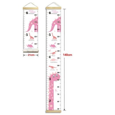 China Nordic Simple Creative Home Decorative Children's Height Ruler Ruler Wall Handing Decor For Kid Canvas Removable Height Growth for sale