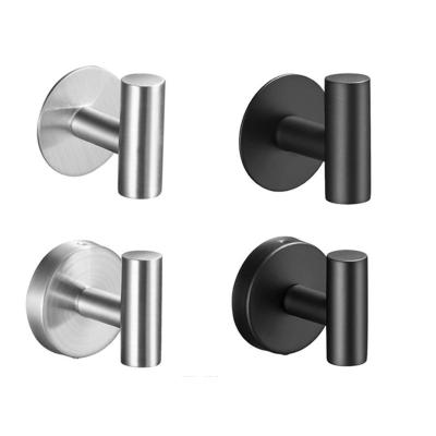 China Modern Sustainable Bathroom Hand Towel Hooks Decor Accessories Towel Rack Coat Hangs Wall Stainless Steel Hook for sale