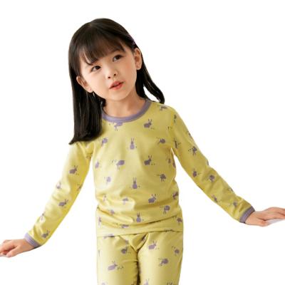 China Thermal custom soft kids underwear pj thermal pyama kids set long johns autumn winter pajamas fashion style for sale