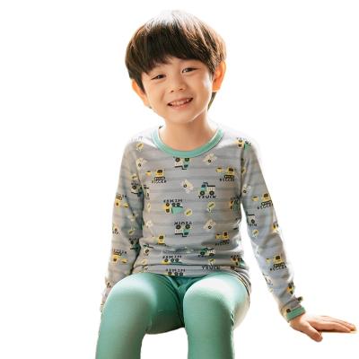 China Factory Supply Kids Boys 3Y-12Y Pijama Set Night Wear 2pcs Thermal Pajamas Set With Polyester Cotton Material for sale