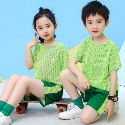 China Sets Custom Kids Breathable Mesh Quick Dry Soccer Jersey Set Boy's Sports Training Suits for sale