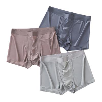 China 2020 Anti-Static High Quality China Boxer Color Mens Ice Silk Underwear for sale