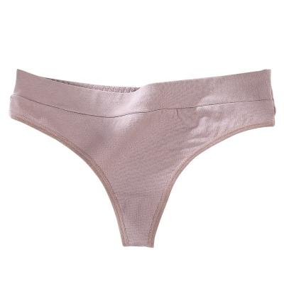 China Wholesale Korean Bikini Antibacterial G - String Thong Girl Women Cotton Elastic Band Underwear for sale