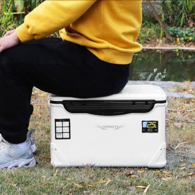 China Super Cold 202125W Best Insulation Ultra Light Large Wheeled Ice Bucket Sea Navigation Fishing Fish Box With Large Capacity for sale