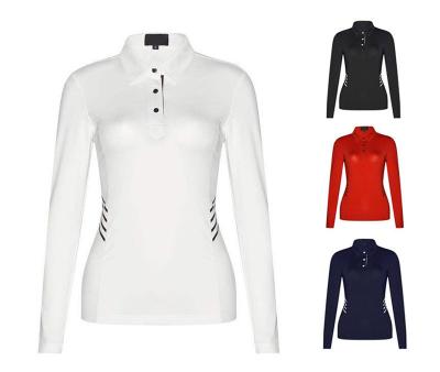 China Anti-Wrinkle Long Sleeve Golf Yoga Shirts Riding Shirt Women Motorcycle Jacket for sale