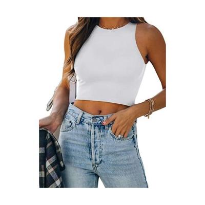 China Custom Women QUICK DRY Logo Breathable Woman Tops Fashionable Print Simple Crop Top for sale