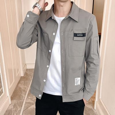 China Anti-pilling wholesale printing overshirt for men latest design blue and white shirt for sale