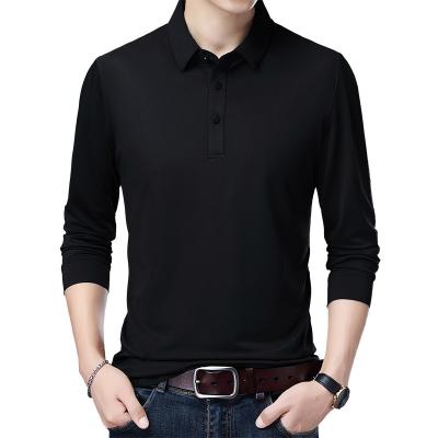 China OEM Viable Wholesale Popular Style High Quality Golf Polo Shirt For Men Spandex Polyester Long Sleeve Polo Shirts for sale