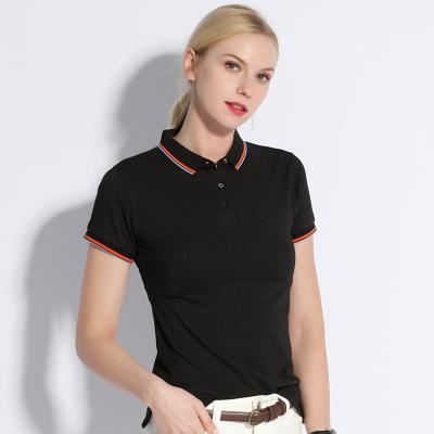 China Designer Anti-shrink Clothing Made in China Custom Classic High Quality 100% Cotton Women Polo T-shirt Work Uniform Couple Polo Shirt for sale