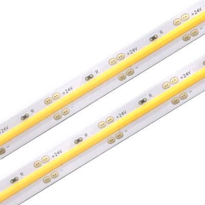 China Desktop No Brown Spot Beam Angle 180 Degree 12V 24V COB FOB Led Strip Light for sale