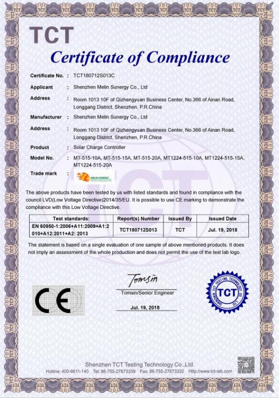 LVD-10A 15A 20A LCD PWM controller - Shenzhen Melin Sunergy Co., Ltd.