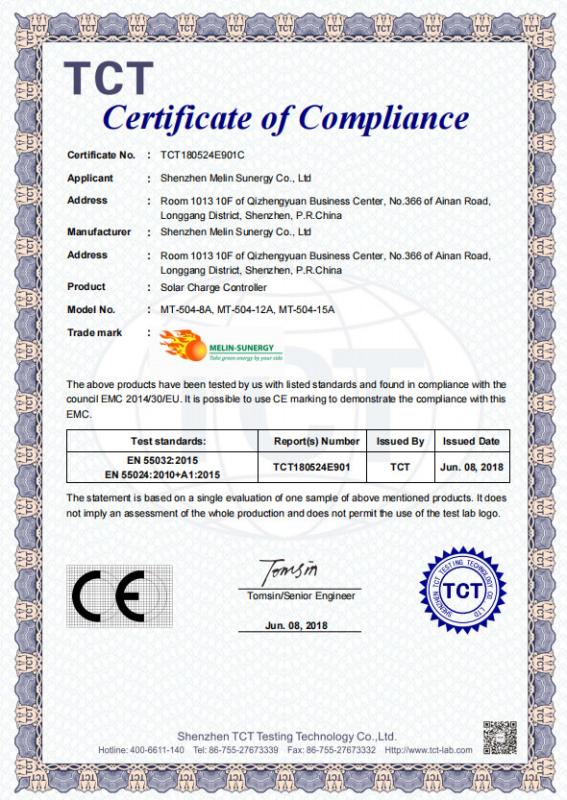 CE-EMC 8A 12A 15A LED PWM controller - Shenzhen Melin Sunergy Co., Ltd.