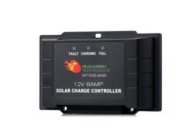 China 8A Smart PWM Solar Charge Controller IP65 Waterdicht Solar Charge Controller 12V Te koop