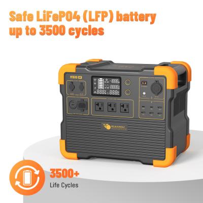 中国 2200W 純正弦波インバーター発電機 LiFePO4 携帯太陽光発電機システム 販売のため