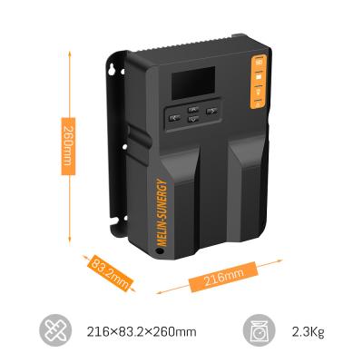 China 40A zonnepaneel MPPT zonneladingscontroller 12V 24V met timer en ingebouwde Bluetooth Te koop