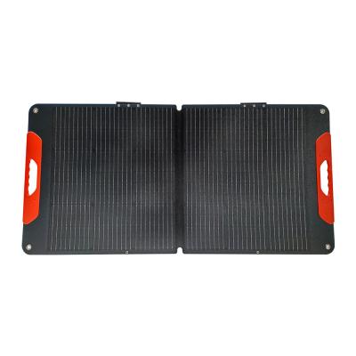 China Camping Portable Folding Solar Panels Waterproof 100W Renewable Energy Solar Panels for sale