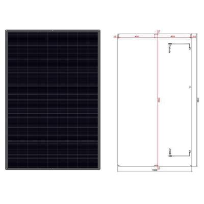 Cina 100w pannello solare semiflessibile 12V MC4 Output pannelli solari flessibili per roulotte in vendita