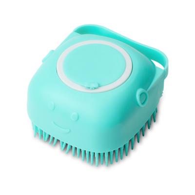 China Viable Silicone Dog Cat Bathing Massage Brush Shampoo Grooming Comb Scrubber Shower Brush for Bathing Hair for sale