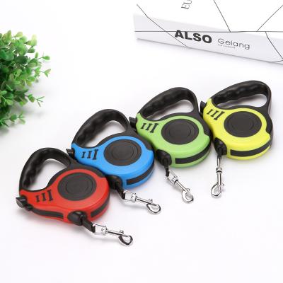 China 5M Durable Dog Leash Automatic Retractable Pets Feed Belt Puppy Lead Extender Portable Training Walking Running Products for sale