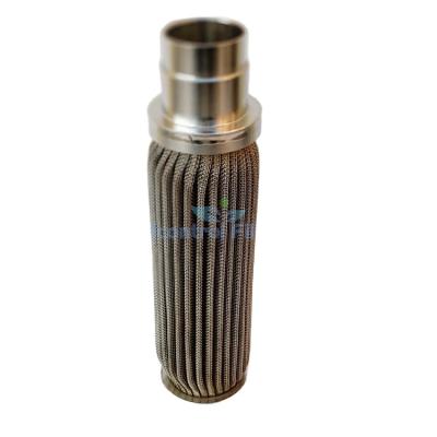 China Liquid Filtration Sintered Pleated Filter Cartridge SS 304 Mesh Filter Melt Element 316 Sintered for sale