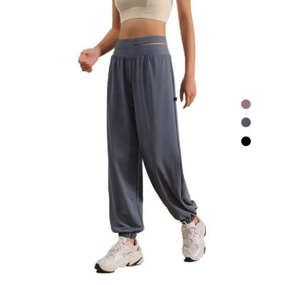 China Lulu Light Weight Jogger Blank Breathable Sweatpants Loose Relax Jogging Yoga Pants Track Jogger Pants for sale