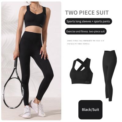 China Seamless Sports Bras Activewear Logo Gym Jogging Set Athletic QUICK DRY Custom Leggings Yoga Workout Tops Women Fitness Yoga Set for sale