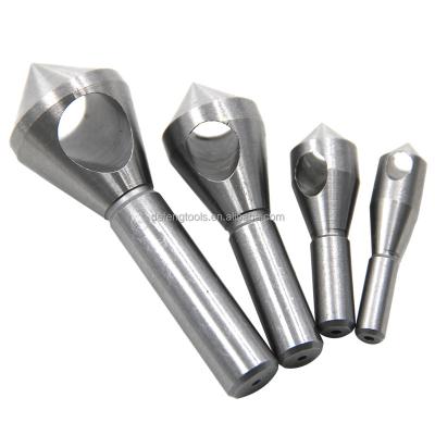 China HSS 4241 Chamfer and Deburring Round Shank Deburring 2-20mm Slope Hole Drill Chip Removal Spot Slap Internal Chamfering Set for sale