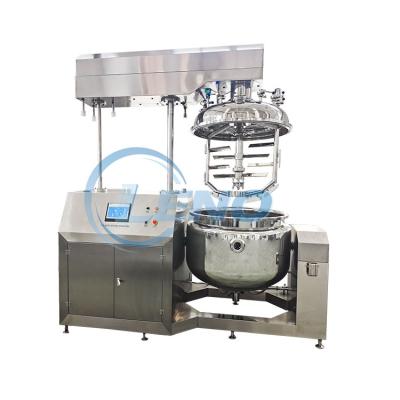 China Liquid With Solids SS304 SS316L Hot Sale Cosmetic Shampoo Tank Vacuum Hanging Ointment Mixing Emulsifying Machine for sale