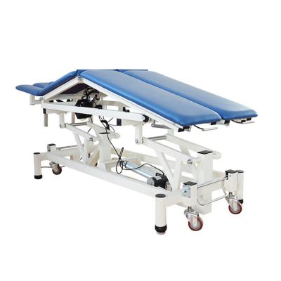 China Electric Medicine Bed Three-Position Height-Adjustable Massage Table Pint Triple Massage Bed for sale