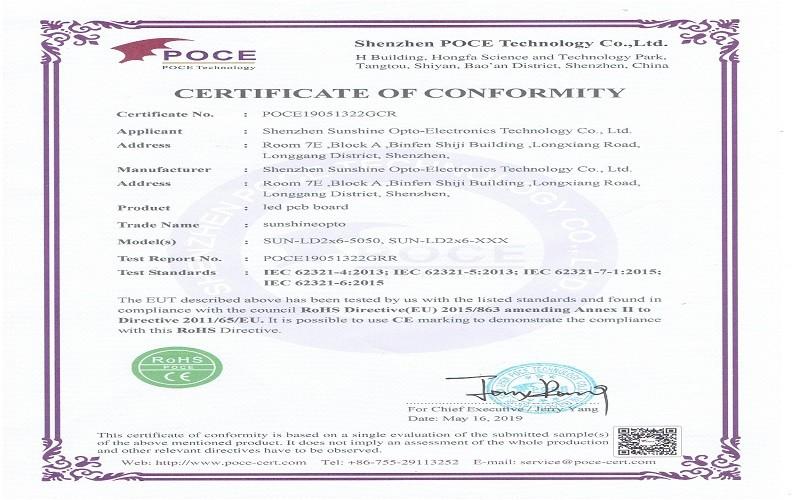 Fornecedor verificado da China - Sunshine Opto-electronics Enterprise Co.,ltd