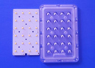 China 12V 24V Solar LED PCB Module 3X8 Asymmetrical Lens With Board Soldering XTE XPG LED for sale