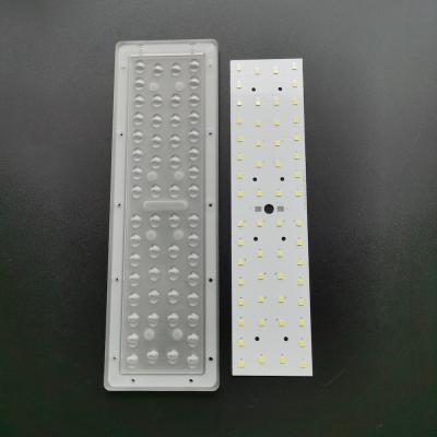 China 50W SMD 3030 Modul Led Lens , 56 In 1 Led Street Light Lens Optical Grade PC Lens for sale