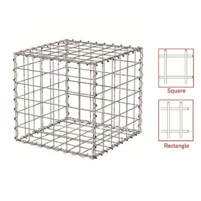 China Gabions cheap price galfan coated welded gabion basket wire mesh gabion wall materials and cost for sale