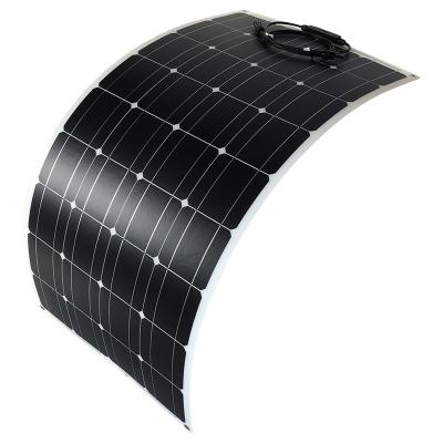 China Competitive Price 36 Cells 100W 18V Flexible Monocrystalline Solar Panel Paneles Solares 1200*540*3 for sale