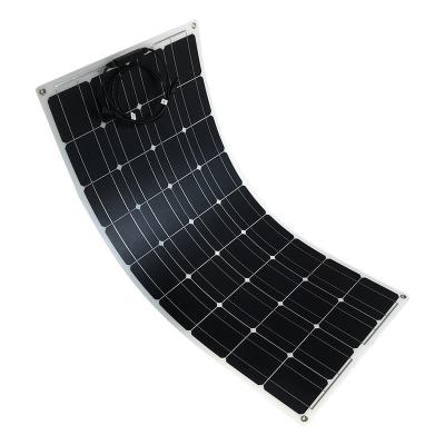 China China Manufacturer Full Black Solar Panel 100W Felt Mono Mono Crystalline Solar Panels 1200*540*3 for sale