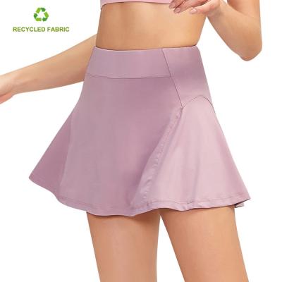 China Breathable Eco-Friendly Gym Activewear Women Golf Skirt Shorts Sports Tennis Skort Stretch Skirt for sale