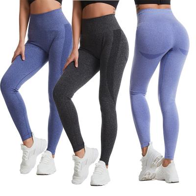 China Breathable High Waist Seamless Yoga Leggings Sport Lift Up Running Women Fitness Yoga Tights for sale