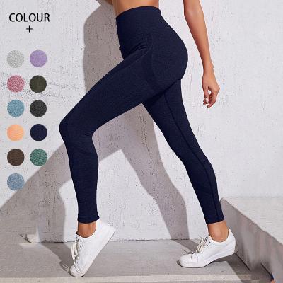 China Breathable Seamless Sexy Butt Legging Nylon Spandex Gym Clothing Activewear Hollow Out Yoga Tights for sale