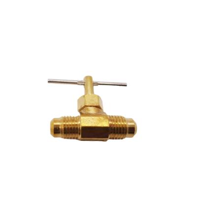 China General Brass Needle Valve 180 Degree Flare X Spindle for sale