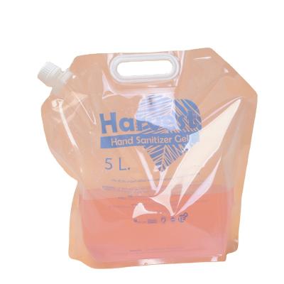 China Drink high quality 5 liter gallon foldable portable water plastic bag for sale