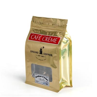 China Food high quality coffee bags with valve and zipper for sale