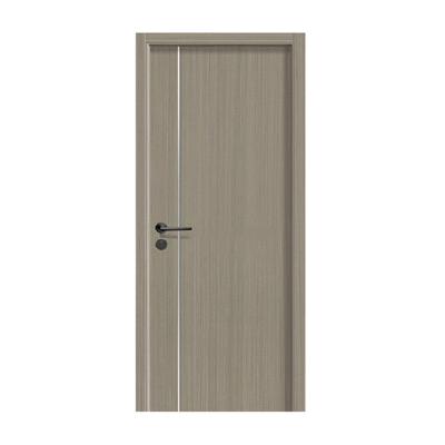 China Sound Insulation Melamine Wooden Doors Pre-hung Solid Wood Doors Modern Interior Wooden Doors for sale