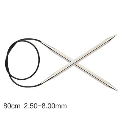 China Knitpro Nova Cubics 80cm metal fixed circular needle for sale