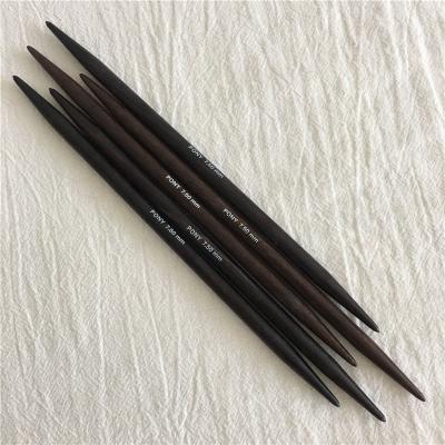 China Rosewood Pony Rosewood 20cm Double Pointed Knitting Needle for sale