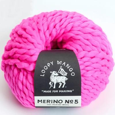 China Viable Deranged Mango No.5 Yarn Pure Merino Chunky Wool Yarn For Hand Knitting for sale