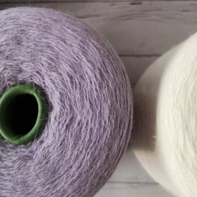 China Lotus Yarn Antistatic 90%angora 10%nylon Hand Knitting Yarn Wool Yarn New Bunny Art for sale