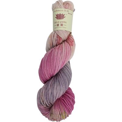 China Other Handpainted Lotus Cashmere DK Yarn DIY Crochet Arts Pure Knitting Weaving Loom for sale