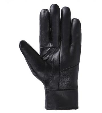 China Simple sheepskin gloves for men autumn and winter with fleece windproof and cold and leather proof thickening outdoor motorcycle gloves for sale