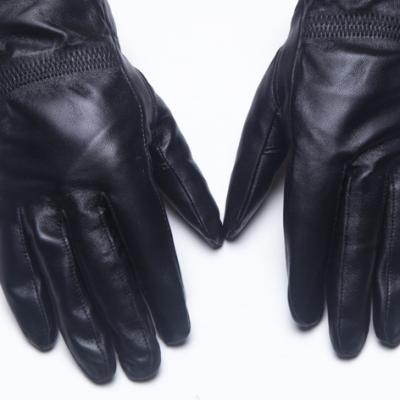 China New Simple Winter Leather Gloves For Ladies Recycling Sheep And Wool Heat Leather Dots Slightly for sale