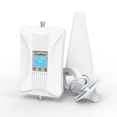 China AGC/ALC/Auto Shutoff/ISO Detection New 20dBm 70dB Amplitec 700mhz B12 Single Band Cell Phone Signal Booster 4G Repeater With LCD Display for sale